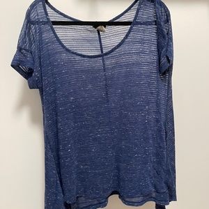Bobeau Blue Loose Fit Shirt